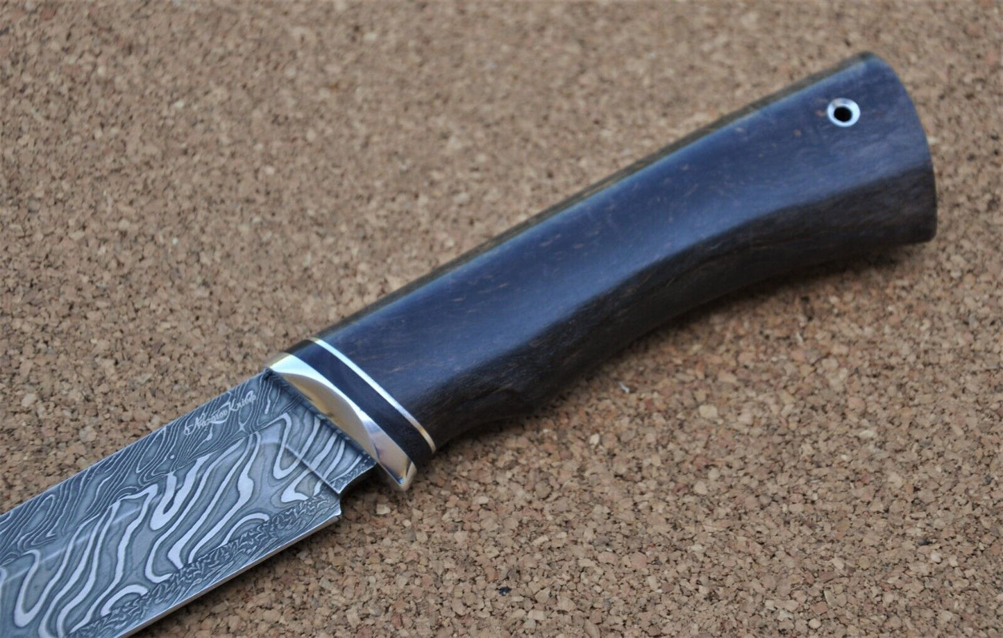Mosaik DamastStahl OutdoorMesser Handarbeit Nazarov Knives Russland HRC62 Овод
