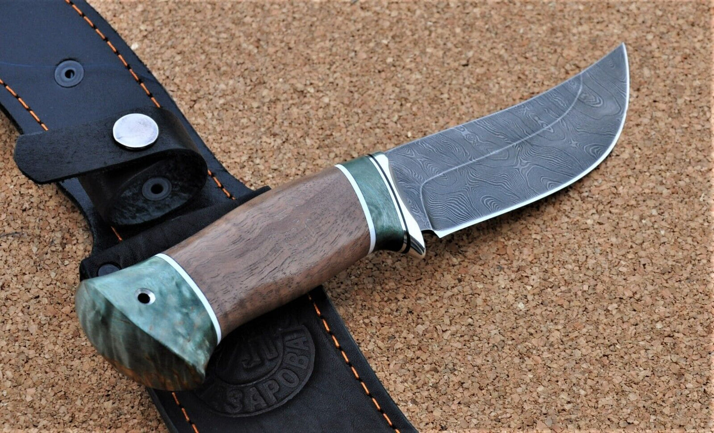 Damaszener Stahl Outdoor Jagd Damast Messer Nazarov Knives Handarbeit HRC62