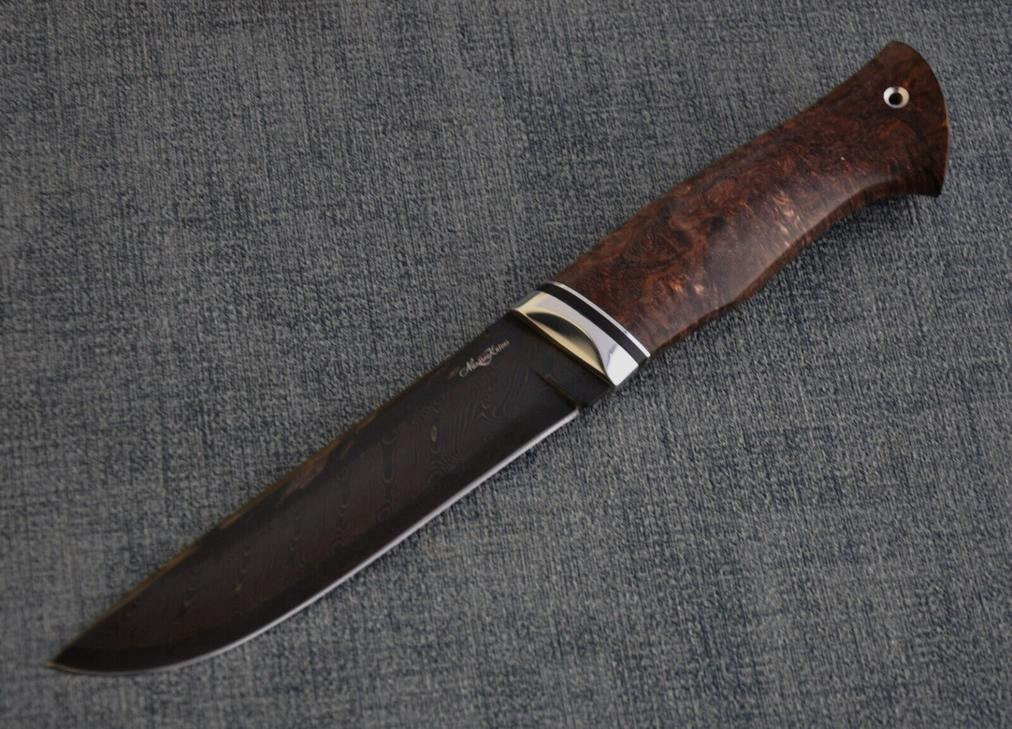 Nazarov Knives Russland Mosaik Damast Stahl Outdoor JagdMesser Handarbeit HRC62