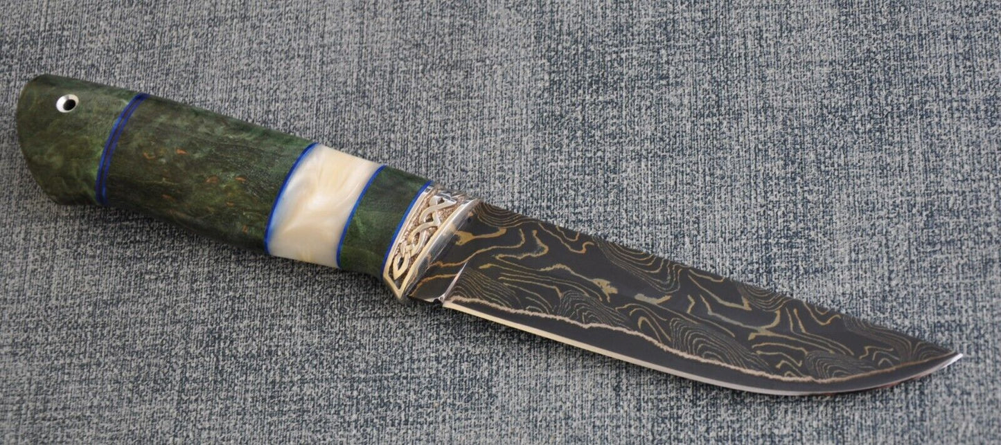 Nazarov Knives Russland laminated Damast Stahl Outdoor Messer Handarbeit HRC62