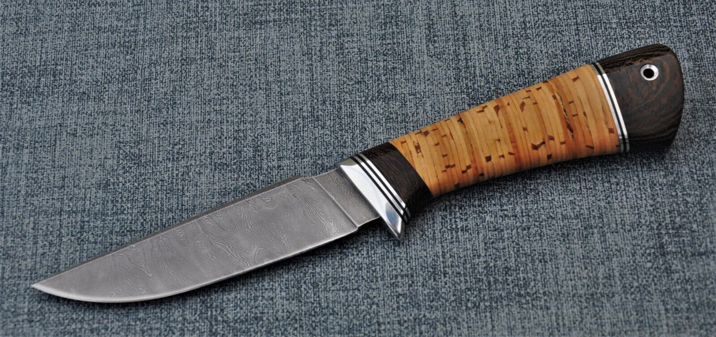 Damaszener Stahl Outdoor Jagdmesser Nazarov Knives Handarbeit