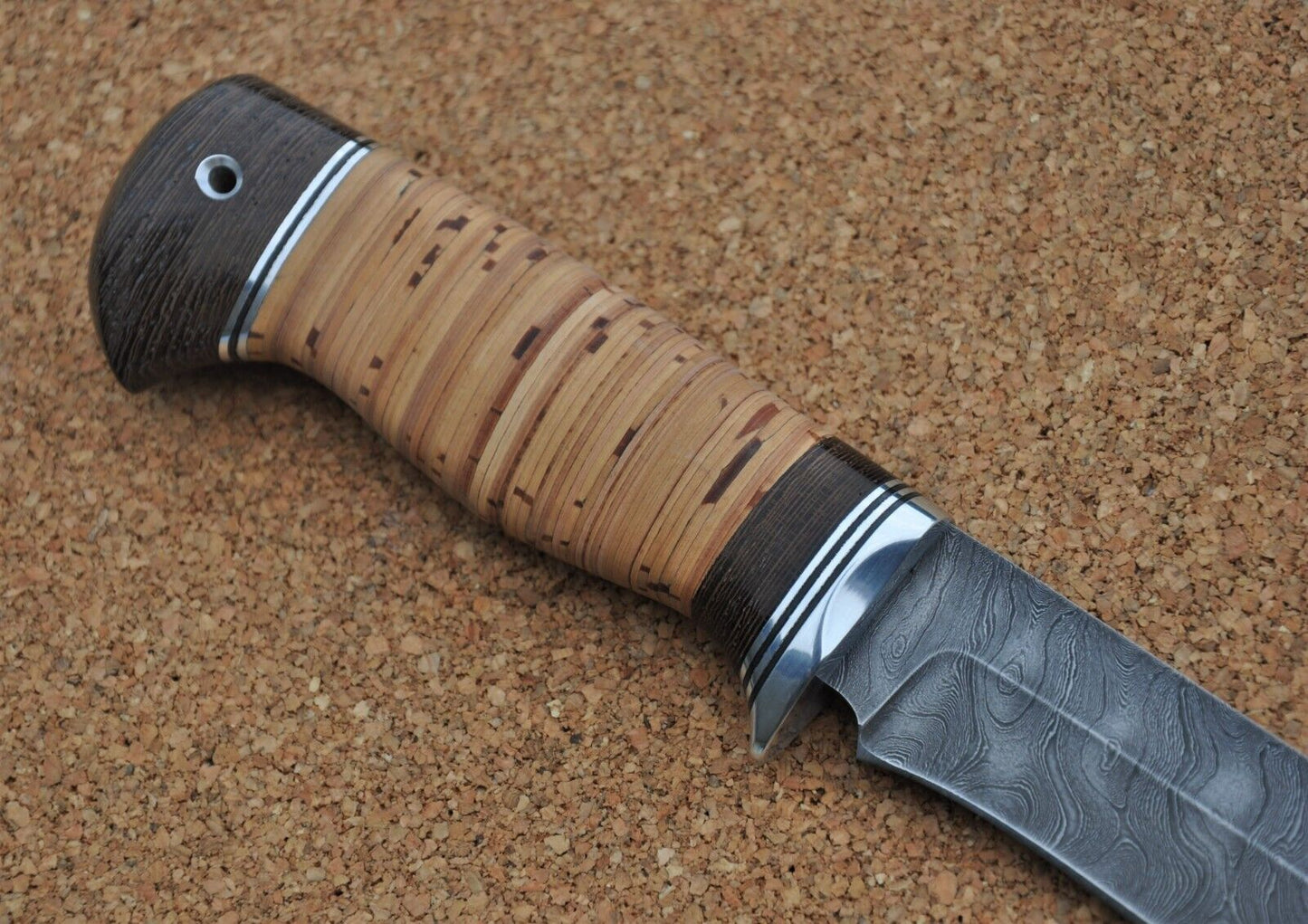 Damaszener Stahl Outdoor Jagdmesser Nazarov Knives Handarbeit