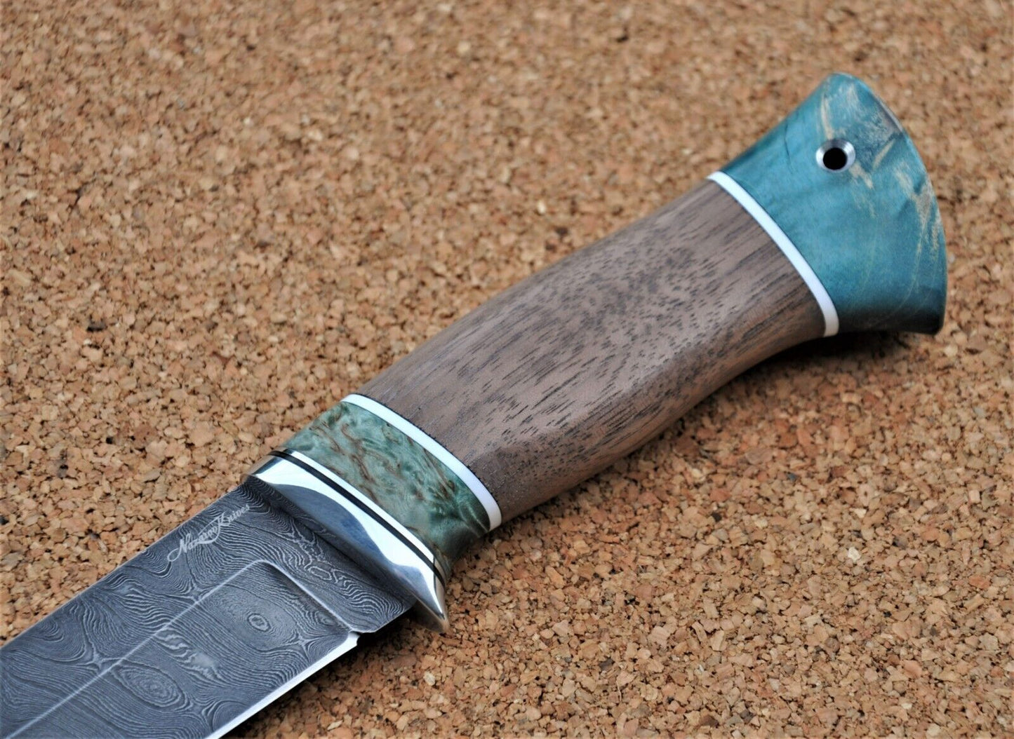 Damaszener Stahl Outdoor Jagd Damast Messer Nazarov Knives Handarbeit HRC62