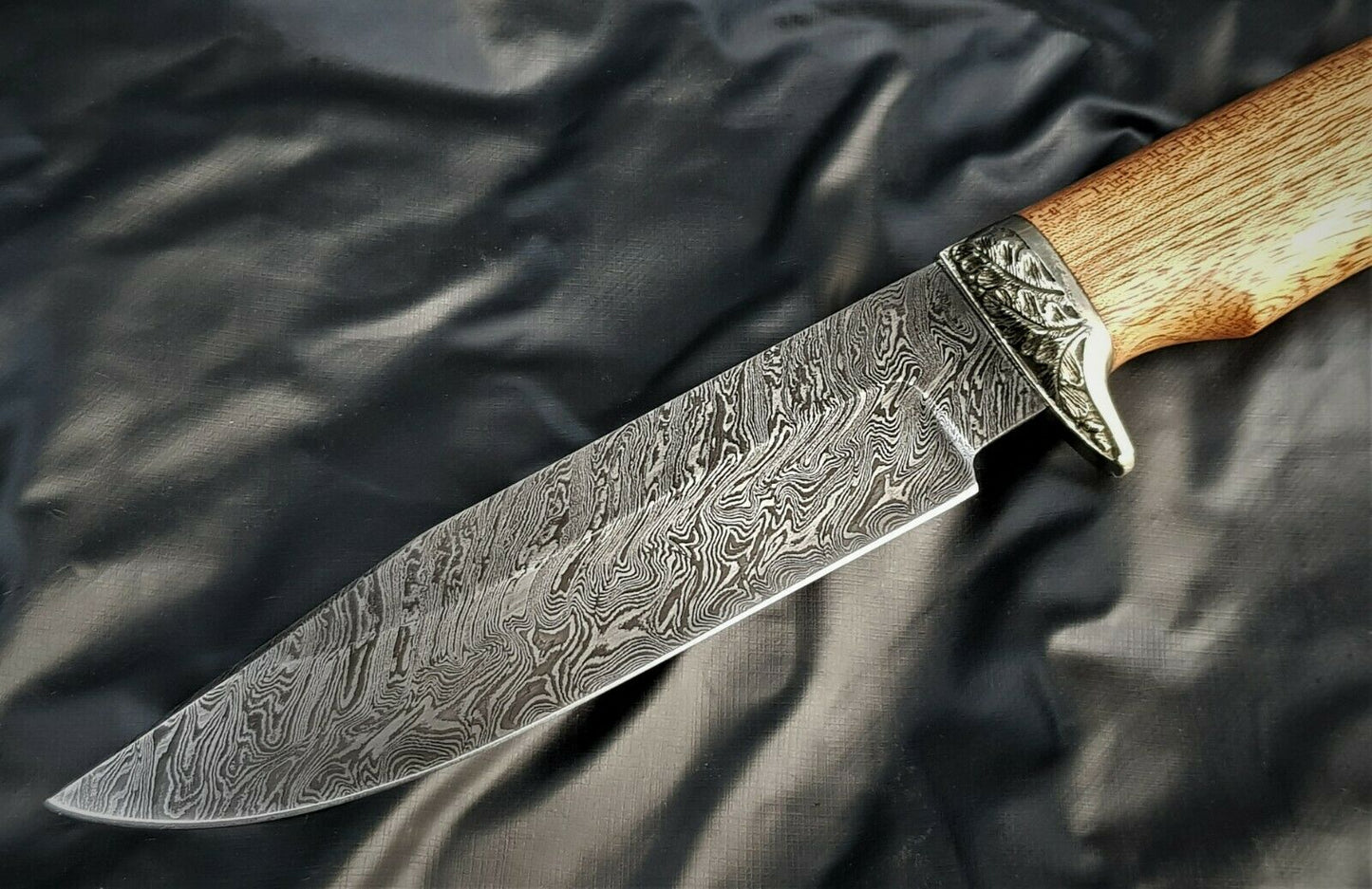 A.Marushin Outdoor Jagd Messer Damaszener Stahl Handarbeit
