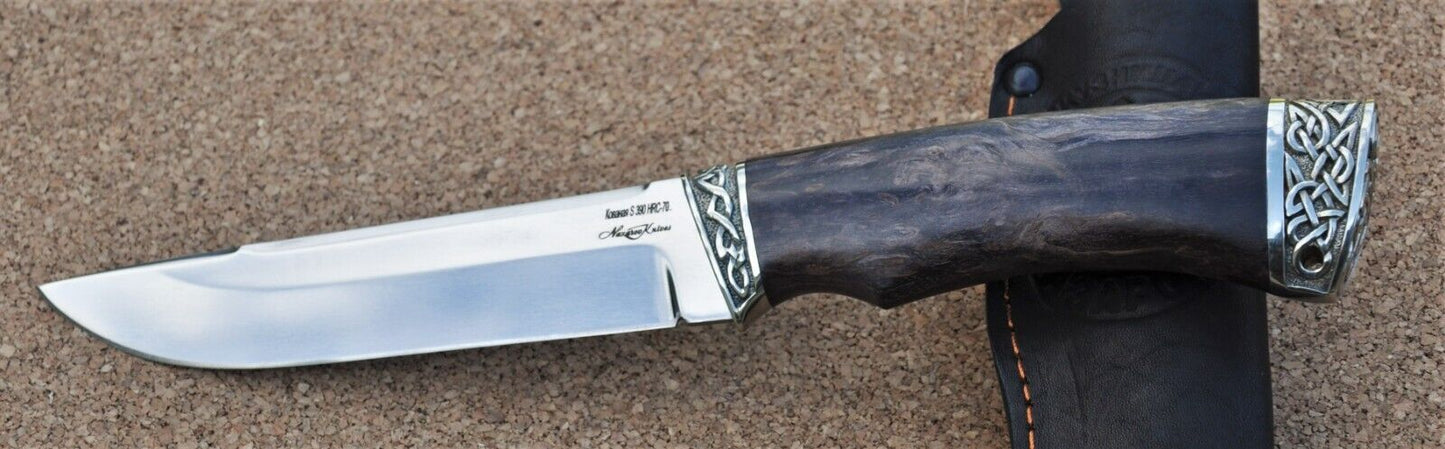 S390 Stahl ROSTFREI Outdoor Messer Nazarov Knives Handarbeit HRC70 Вепрь