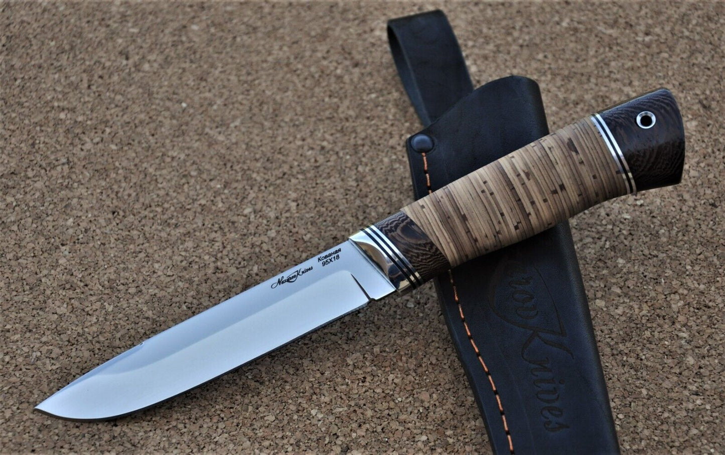 95H18 Stahl Rostfrei Outdoor Jagdmesser Handarbeit Nazarov Knives