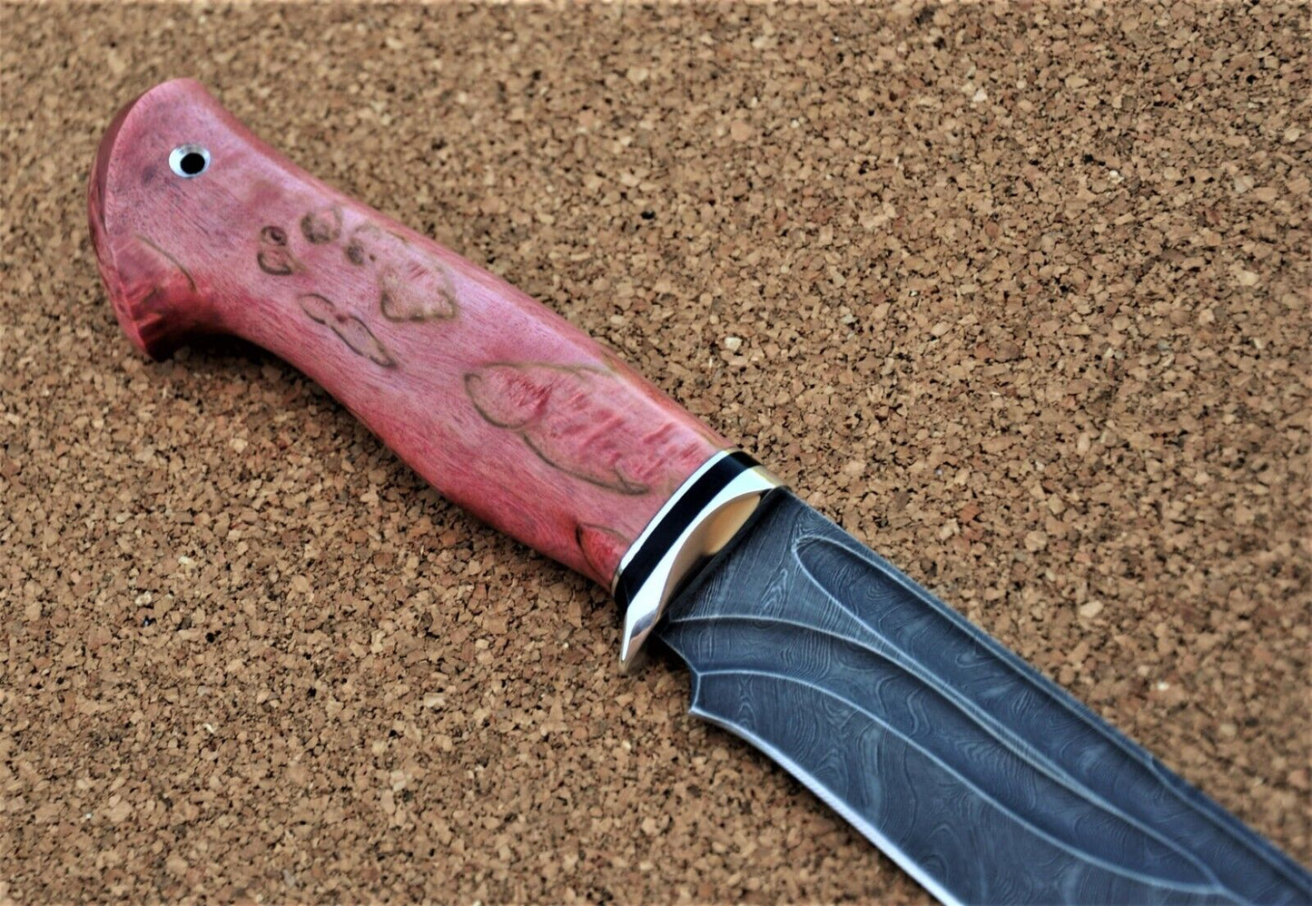 Damaszener Stahl Outdoor Jagd Damast Messer Nazarov Knives Handarbeit HRC62