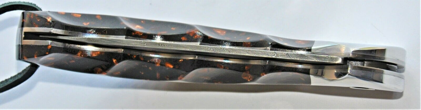 Nazarov Knives Russland Damast Stahl Outdoor Klappmesser Handarbeit