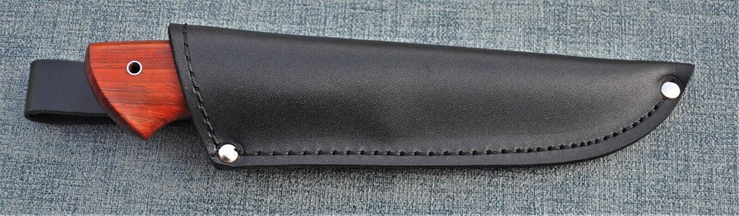 Outdoor Jagd Messer Damast Damaszener Stahl Russland HRC 62 Handarbeit Енот