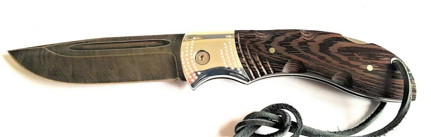 Nazarov Knives Russland DamastStahl Outdoor Филин Klappmesser Handarbeit HRC62