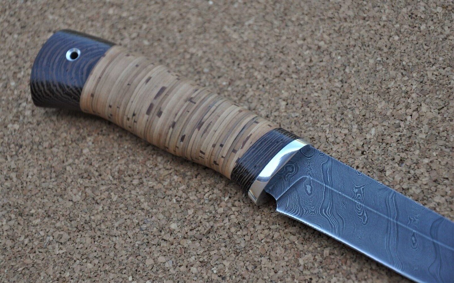 Damaszener Stahl Outdoor Jagdmesser Nazarov Knives Handarbeit