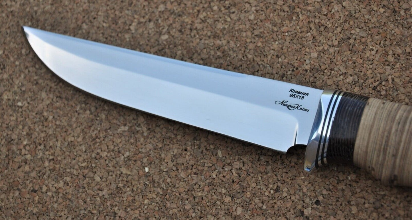 95H18 Stahl Rostfrei Outdoor Jagdmesser Handarbeit Nazarov Knives