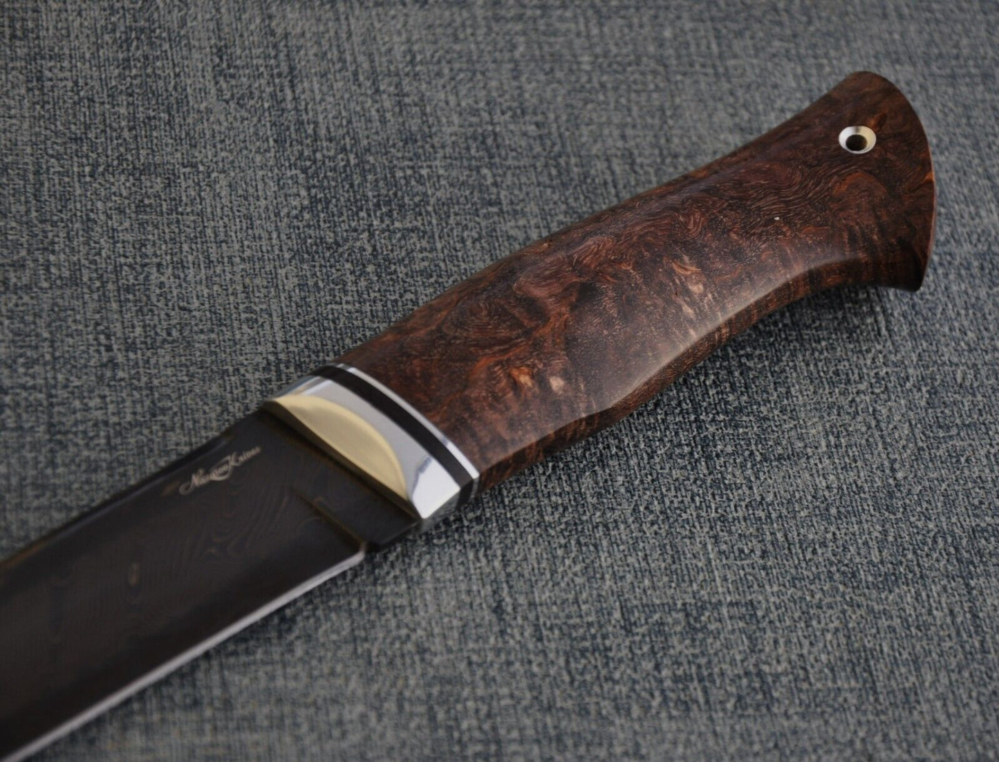 Nazarov Knives Russland Mosaik Damast Stahl Outdoor JagdMesser Handarbeit HRC62