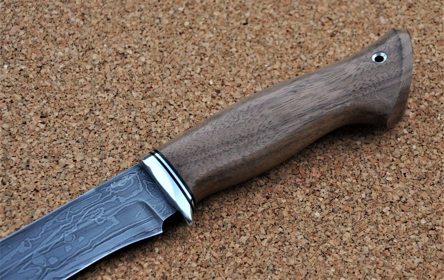 Damaszener Stahl Outdoor Jagd Damast Messer Nazarov Knives Handarbeit HRC62