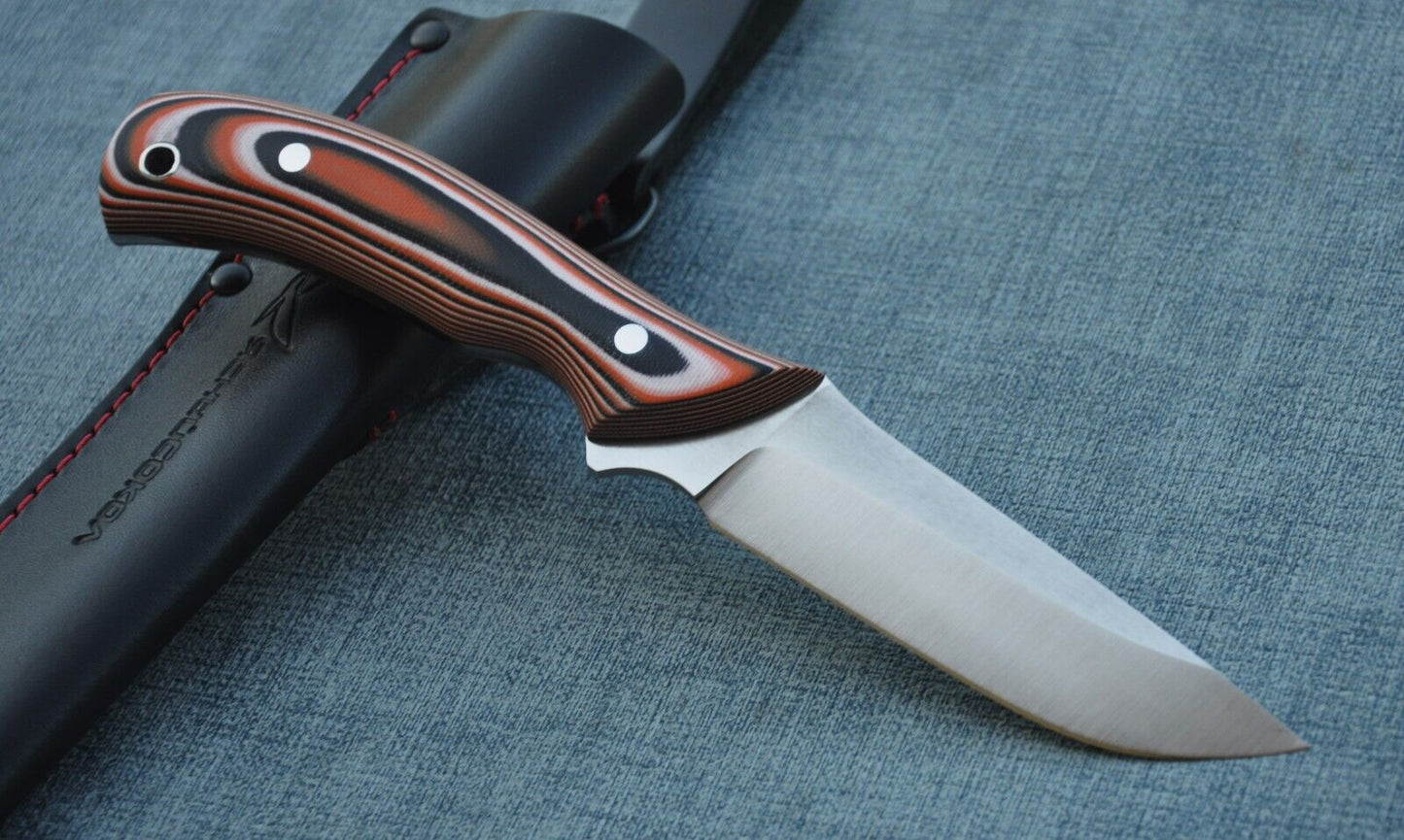 H12MF Full Tang Outdoor Jagdmesser Yasniy Sokol Handarbeit