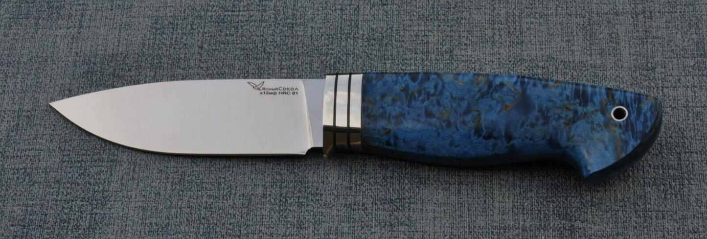 H12MF Stahl Outdoor Jagdmesser Yasniy Sokol Handarbeit