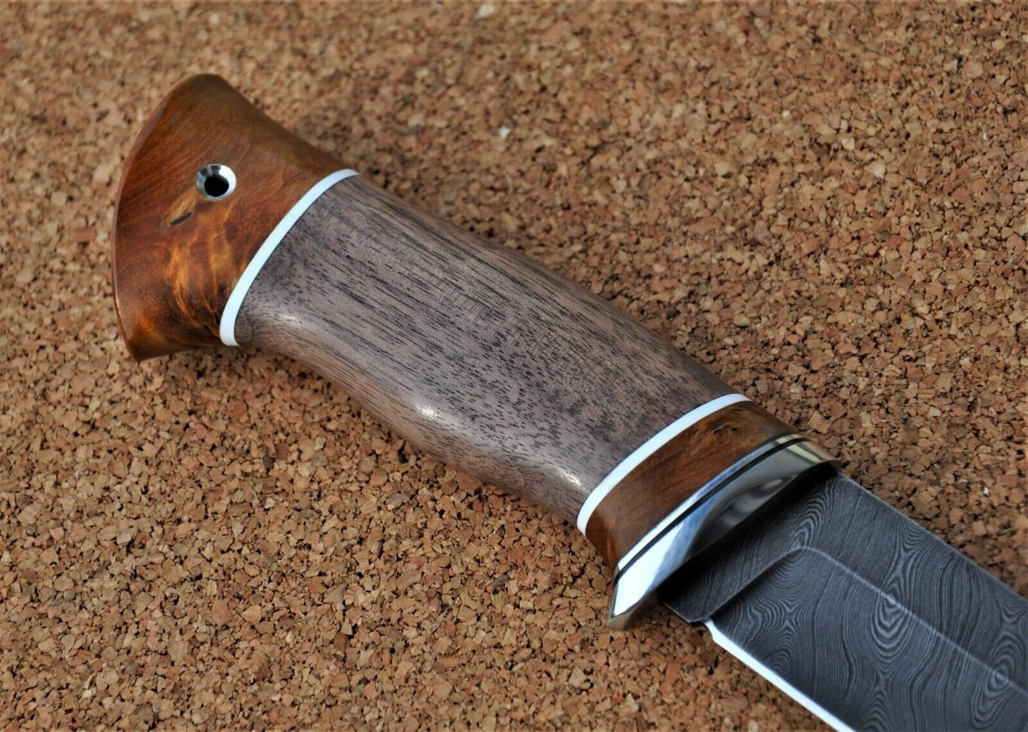 Damaszener Stahl Outdoor Jagd Damast Messer Nazarov Knives Handarbeit HRC62