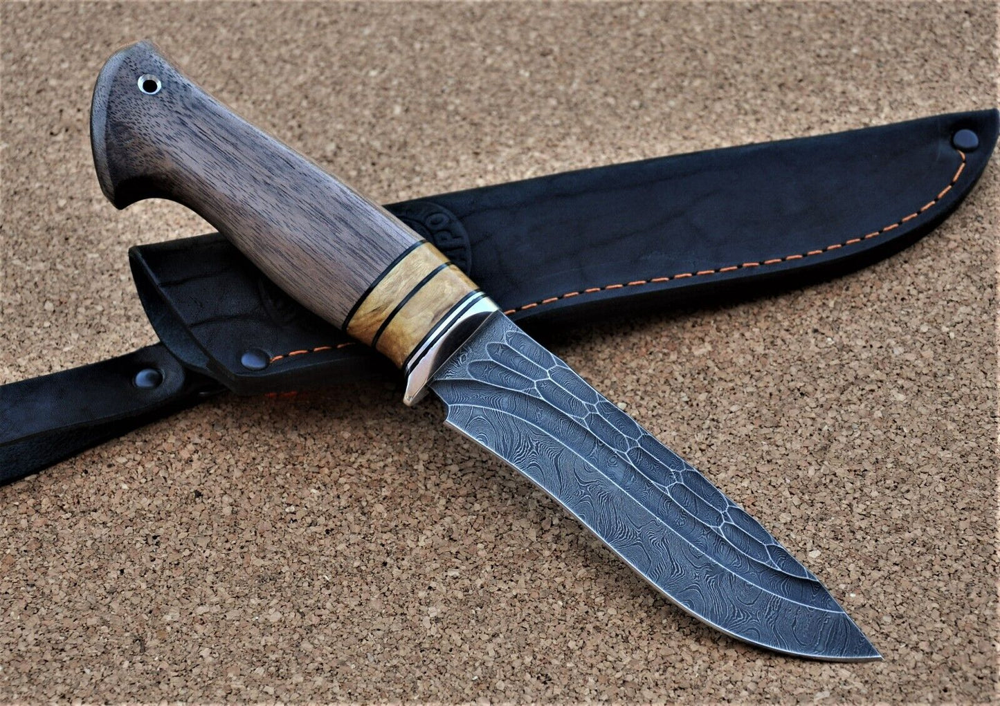 Damaszener Stahl Outdoor Jagd Damast Messer Nazarov Knives Handarbeit HRC62