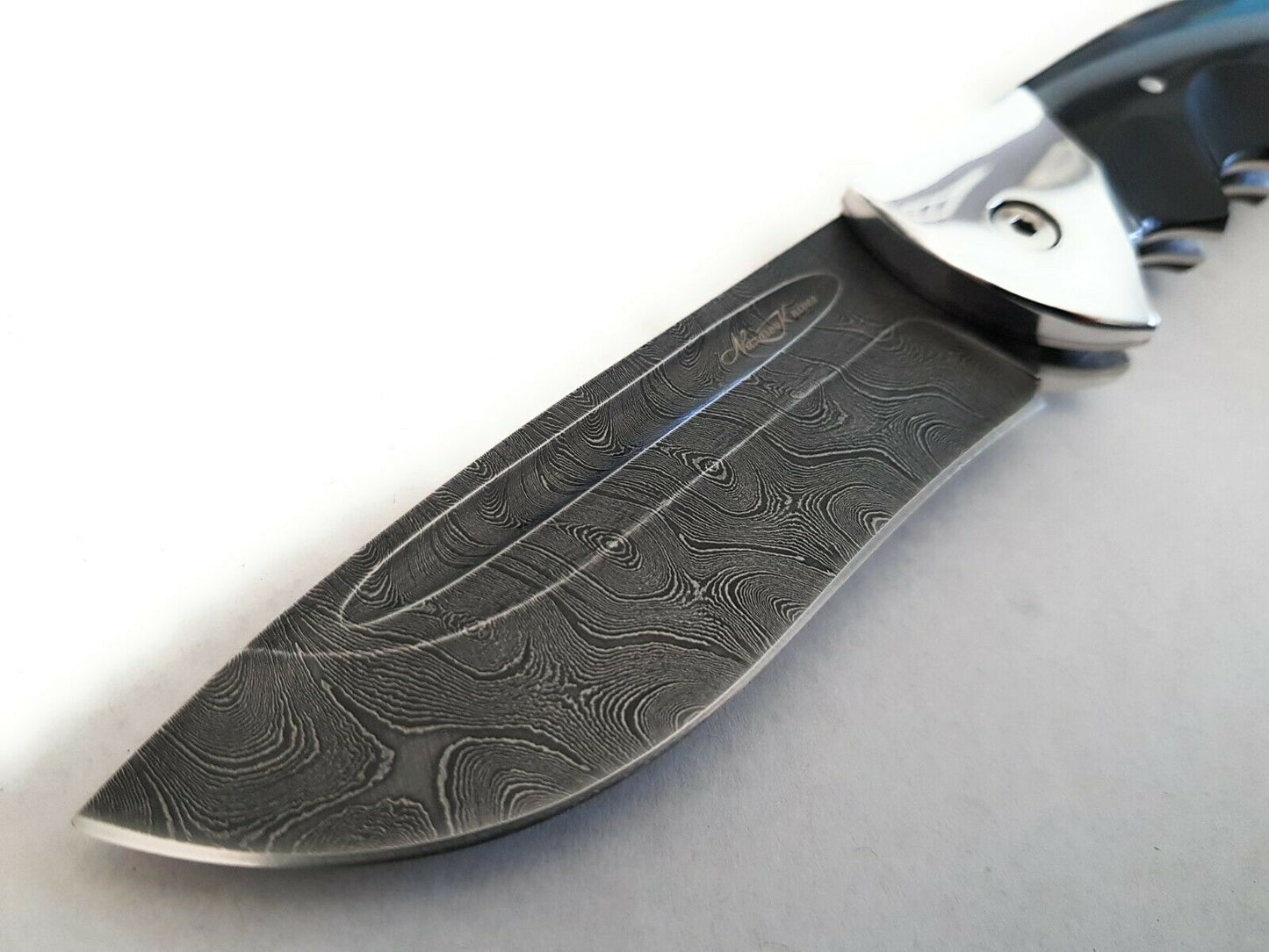 Nazarov knives Damaszener Stahl Outdoor Klappmesser