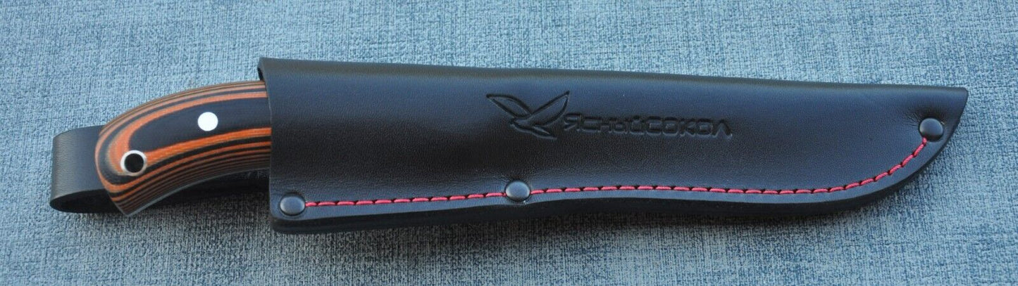 H12MF FullTang Outdoor Jagdmesser Yasniy Sokol Handarbeit
