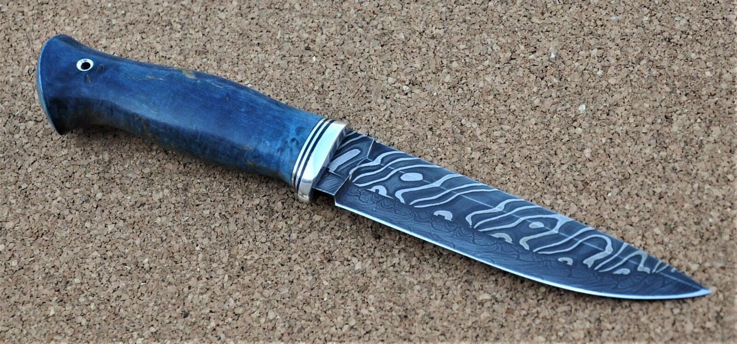 Nazarov Knives Russland Mosaik Damast Stahl Outdoor JagdMesser Handarbeit HRC62