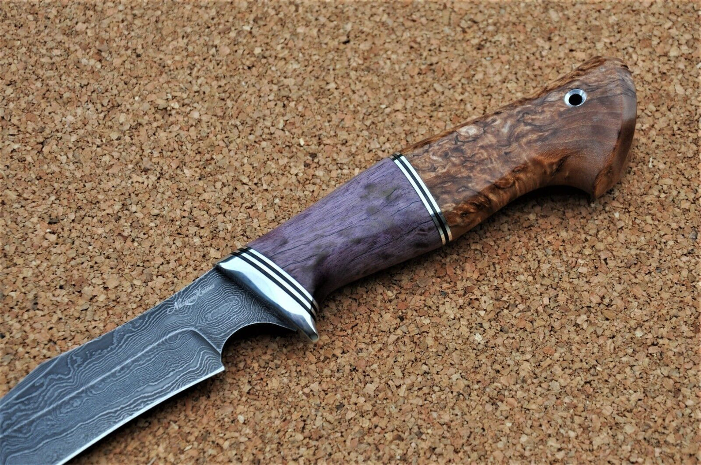Damaszener Stahl Outdoor Jagd Damast Messer Nazarov Knives Handarbeit HRC62