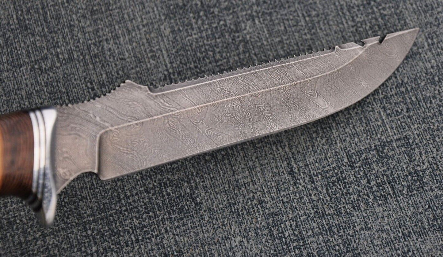 Damaszener Stahl Outdoor Jagd Damast Messer Nazarov Knives Handarbeit HRC62