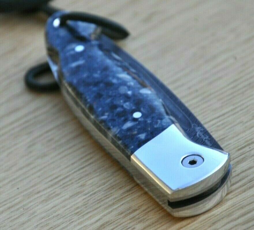 Nazarov Knives Russland Damast Stahl Outdoor Сова Klappmesser Handarbeit HRC 62