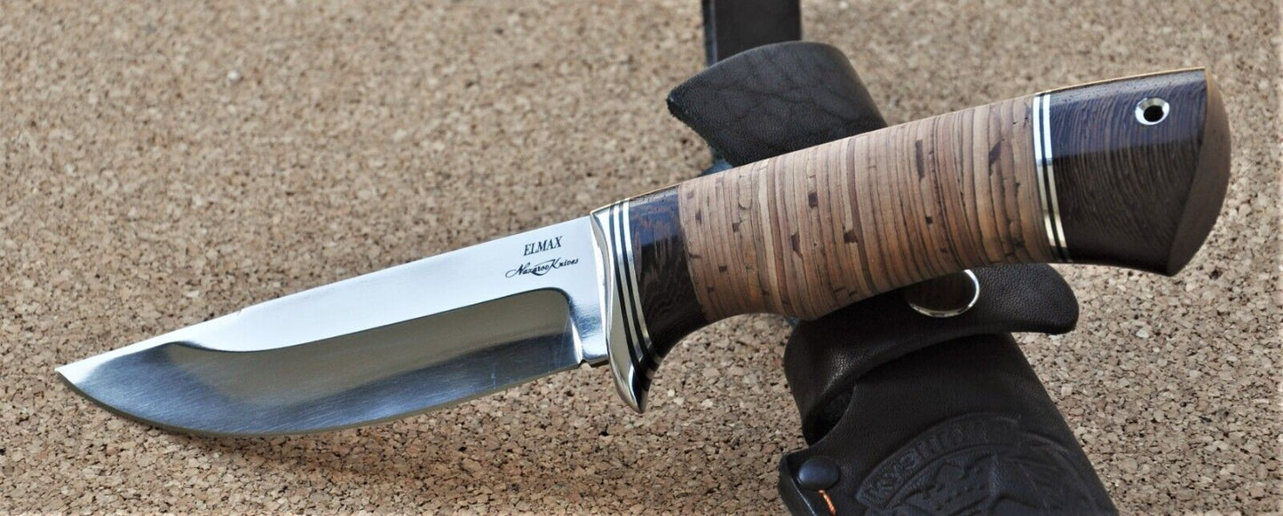 Elmax ROSTFREI Outdoor Messer Nazarov Knives Russland Handarbeit HRC62 Гепард