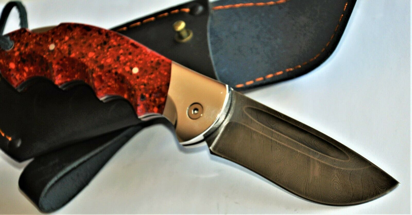 Nazarov Knives Russland Damast Stahl Outdoor Klappmesser Handarbeit