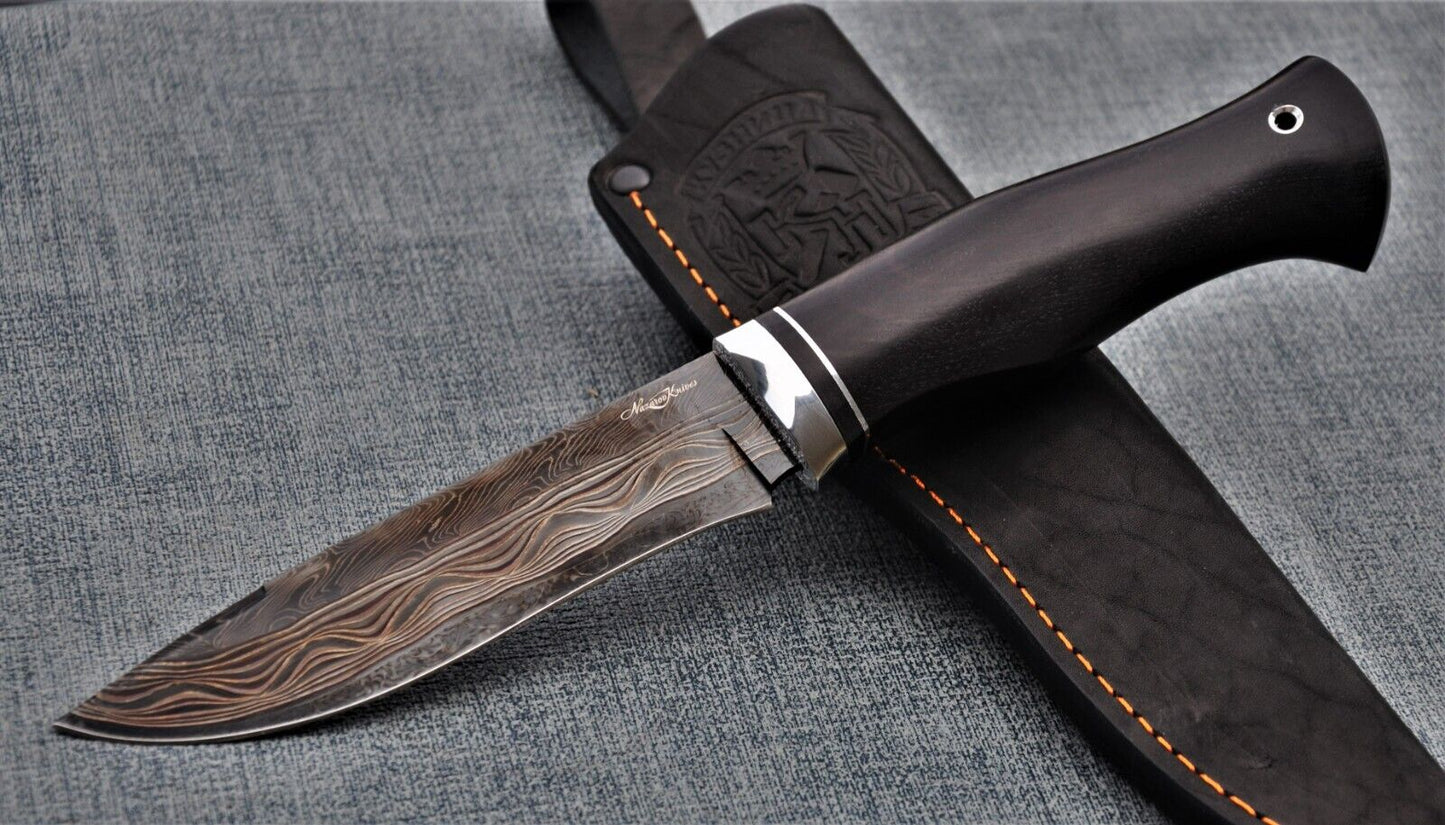 Nazarov Knives Russland Mosaik Damast Stahl OutdoorJagd Messer Handarbeit HRC62