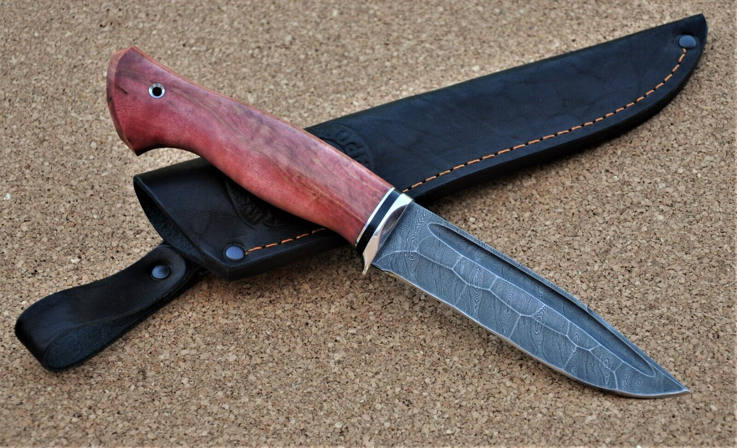Damaszener Stahl Outdoor Jagd Damast Messer Nazarov Knives Handarbeit HRC62