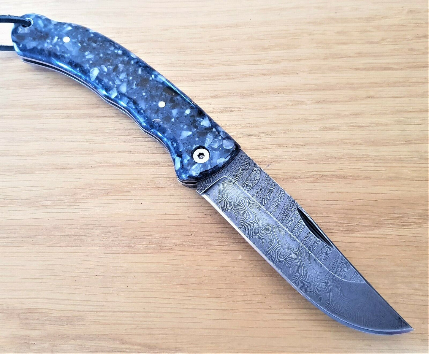Nazarov Knives Russland DamastStahl OutdoorТаёжник Klappmesser Handarbeit HRC62