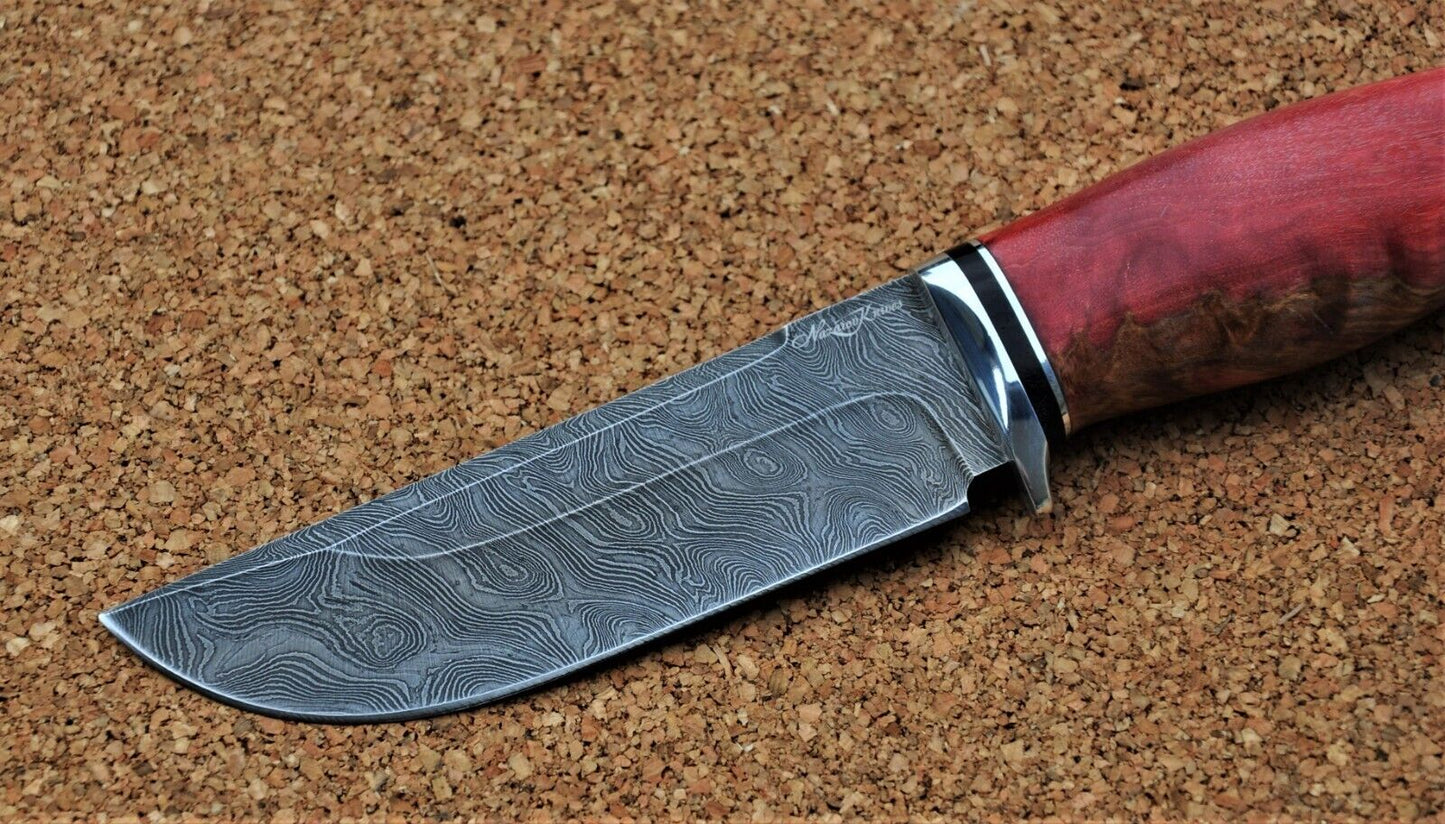 Damaszener Stahl Outdoor Jagd Damast Messer Nazarov Knives Handarbeit HRC62