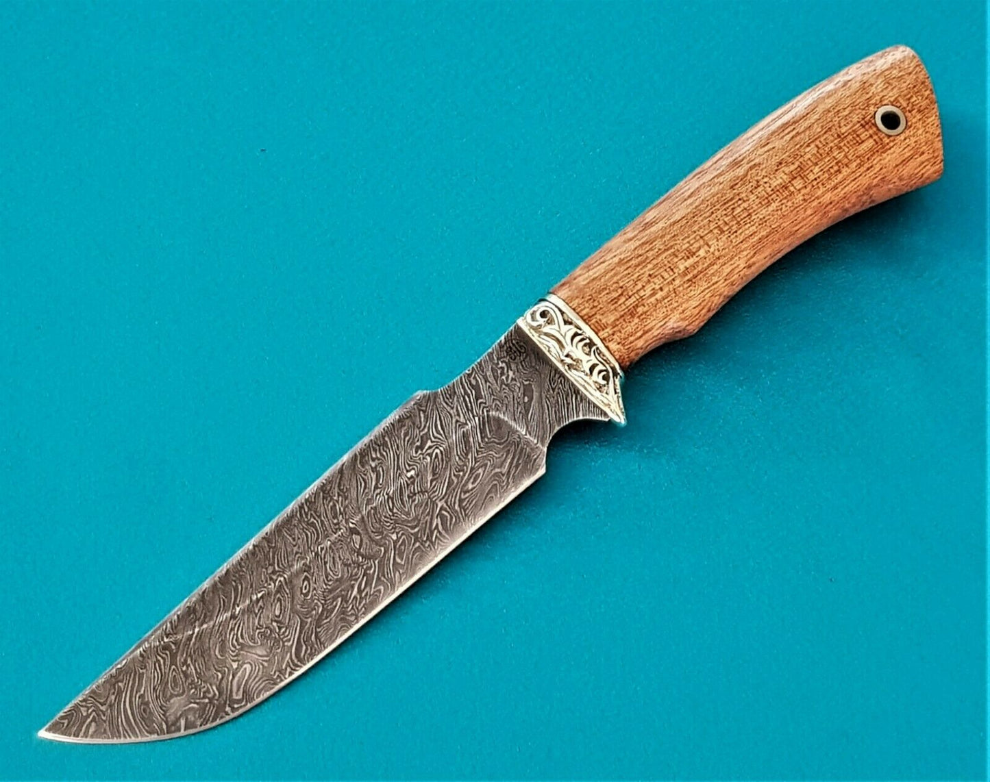 Damast Stahl Outdoor Jagd Messer HRC 62 Handarbeit A.Maruschin Russland Гарсон