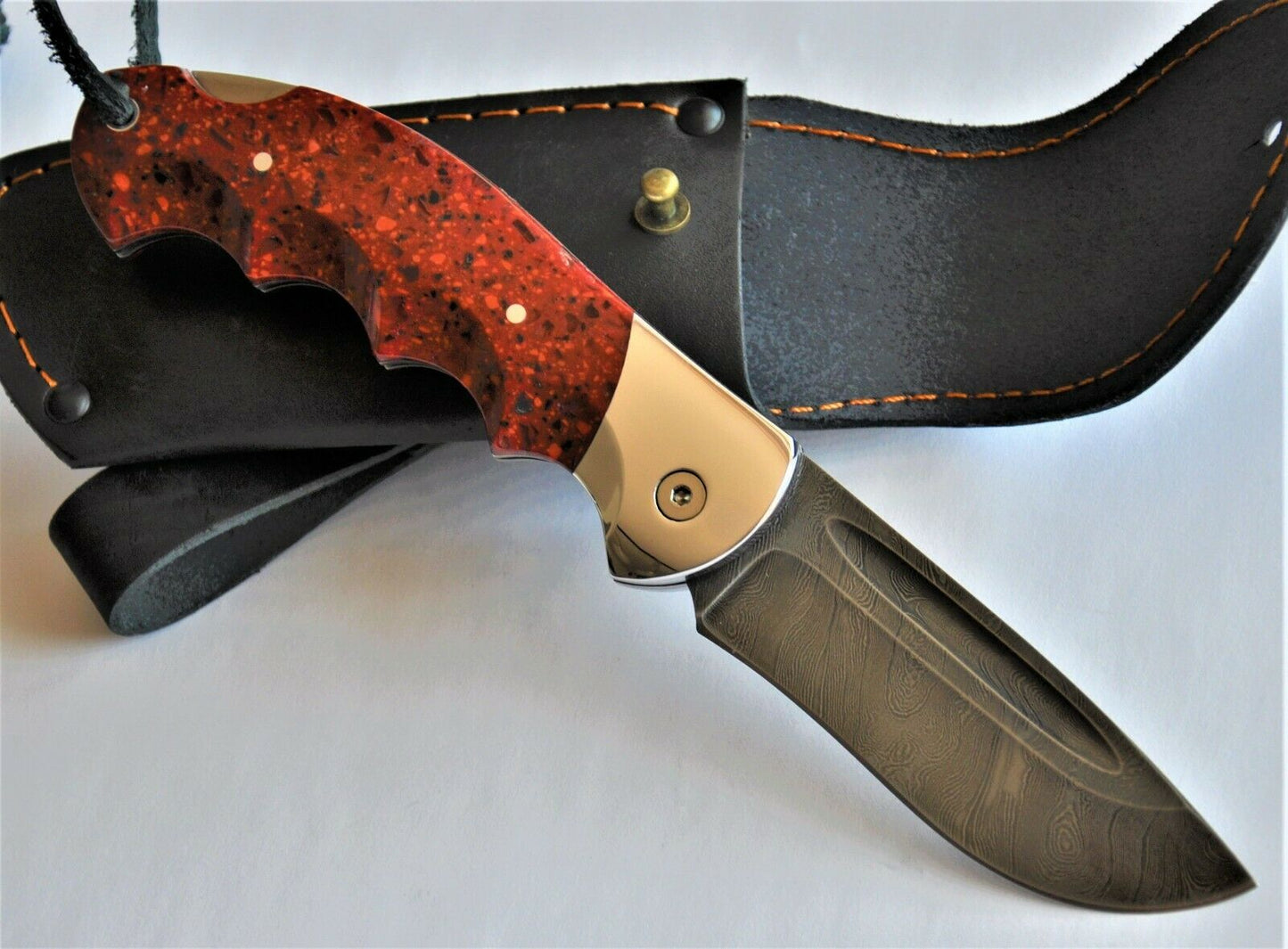 Nazarov Knives Russland Damast Stahl Outdoor Klappmesser Handarbeit
