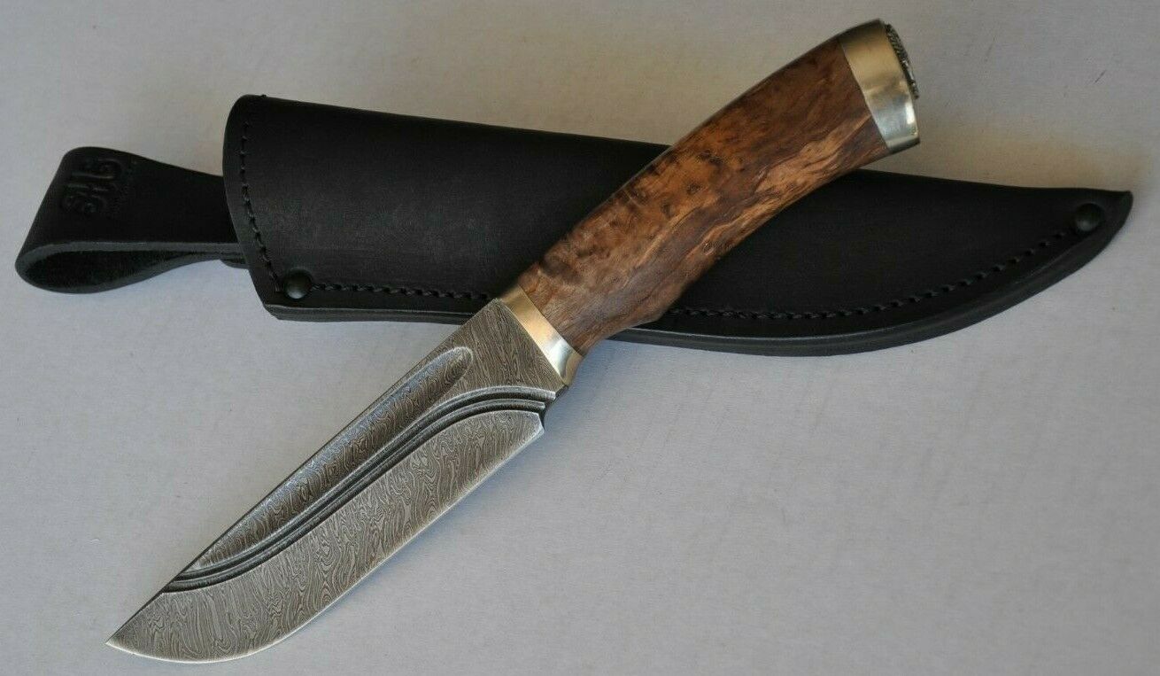 A.Marushin Outdoor Jagdmesser Damast Stahl handarbeit