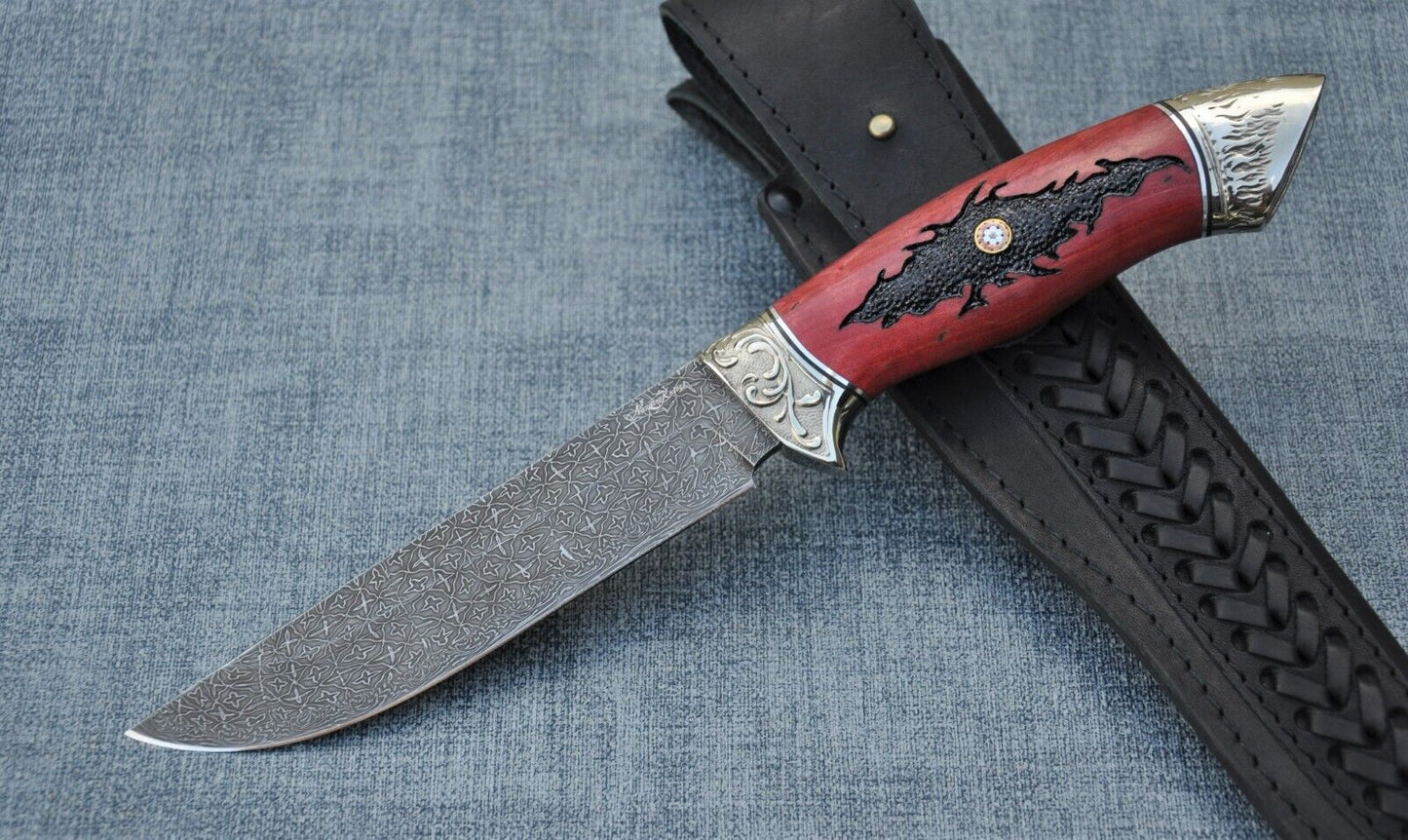 Mosaik Damast Stahl OutdoorMesser Handarbeit Nazarov Knives Russland HRC62 Овод