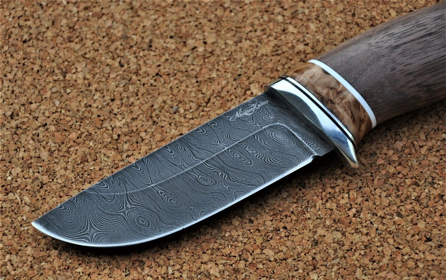 Damaszener Stahl Outdoor Jagd Damast Messer Nazarov Knives Handarbeit HRC62