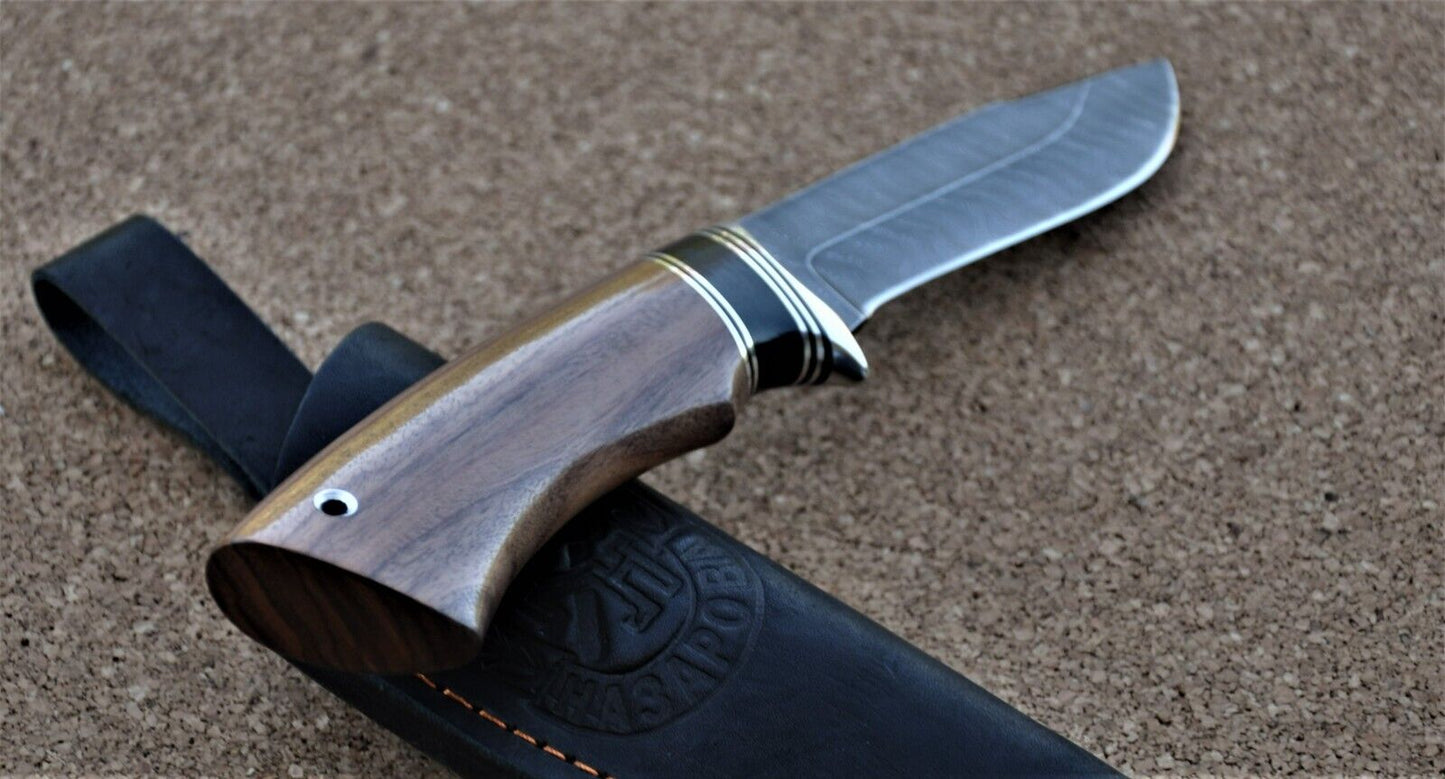 Damaszener Stahl Outdoor Jagd Messer Nazarov Knives Handarbeit HRC62 Кречет