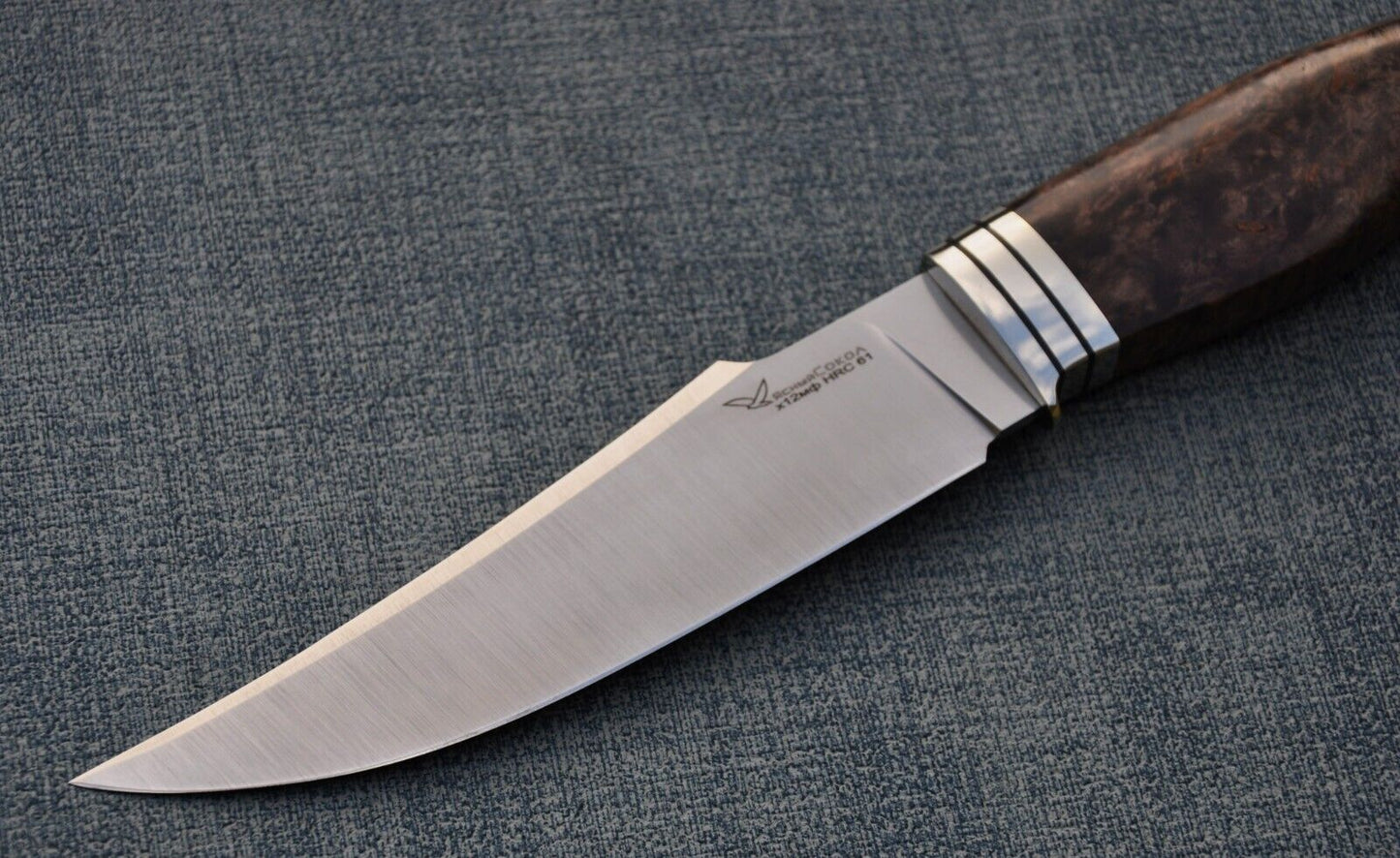 H12MF Stahl Outdoor Jagdmesser Yasniy Sokol Handarbeit