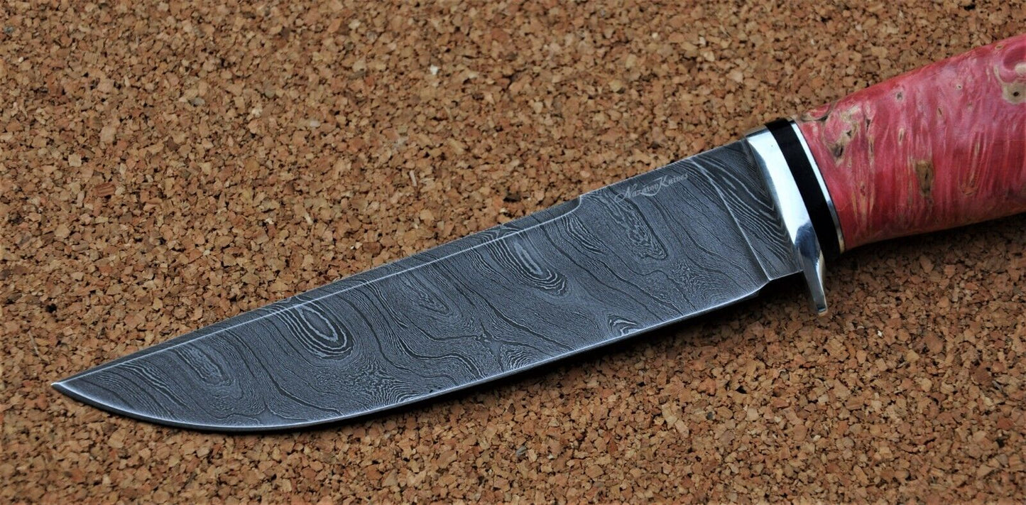 Damaszener Stahl Outdoor Jagd Damast Messer Nazarov Knives Handarbeit HRC62
