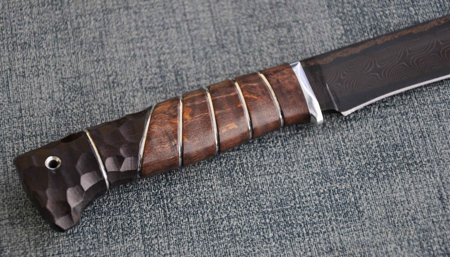 Nazarov Knives Russland Mosaik Damast Stahl Outdoor JagdMesser Handarbeit HRC62