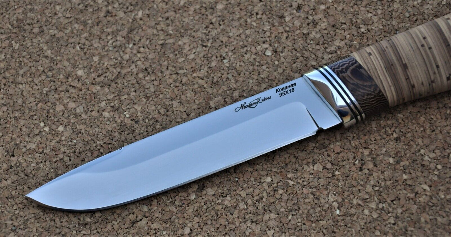 95H18 Stahl Rostfrei Outdoor Jagdmesser Handarbeit Nazarov Knives