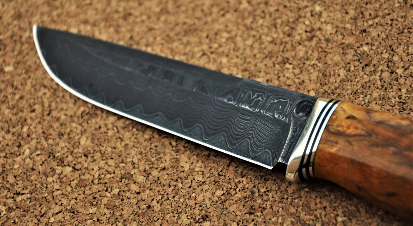 Nazarov Knives Russland Mosaik Damast Stahl Outdoor JagdMesser Handarbeit HRC62