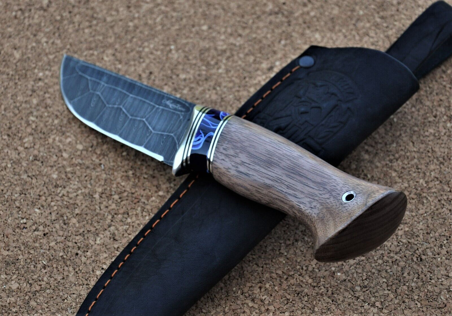 Damaszener Stahl Outdoor Jagd Damast Messer Nazarov Knives Handarbeit HRC62