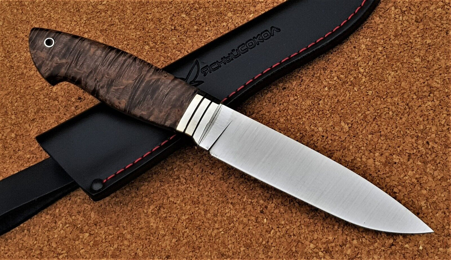 H12MF Stahl Outdoor Jagd Messer Yasniy Sokol Russland Handarbeit HRC 61 Сапсан