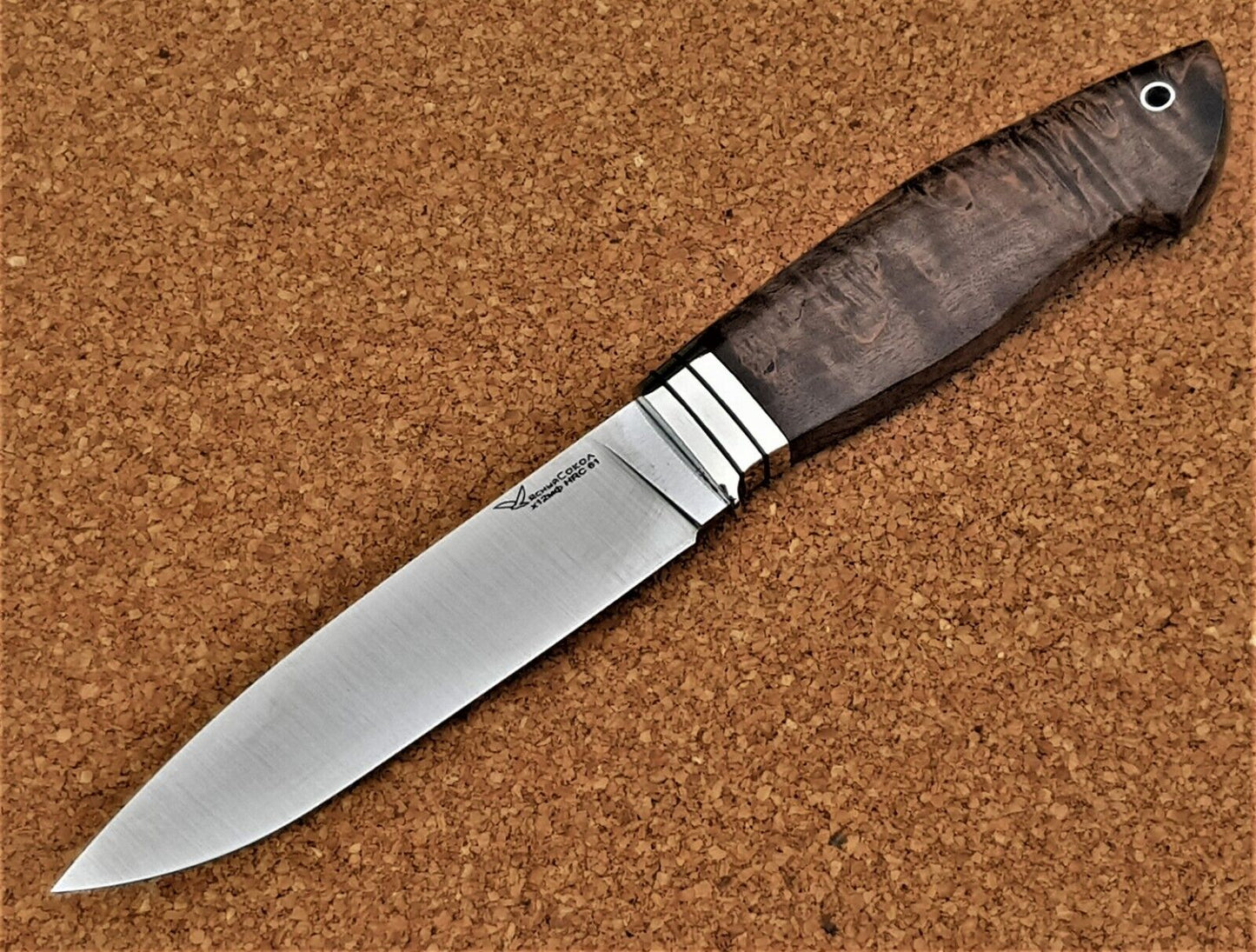 H12MF Stahl Outdoor Jagd Messer Yasniy Sokol Russland Handarbeit HRC 61 Сапсан