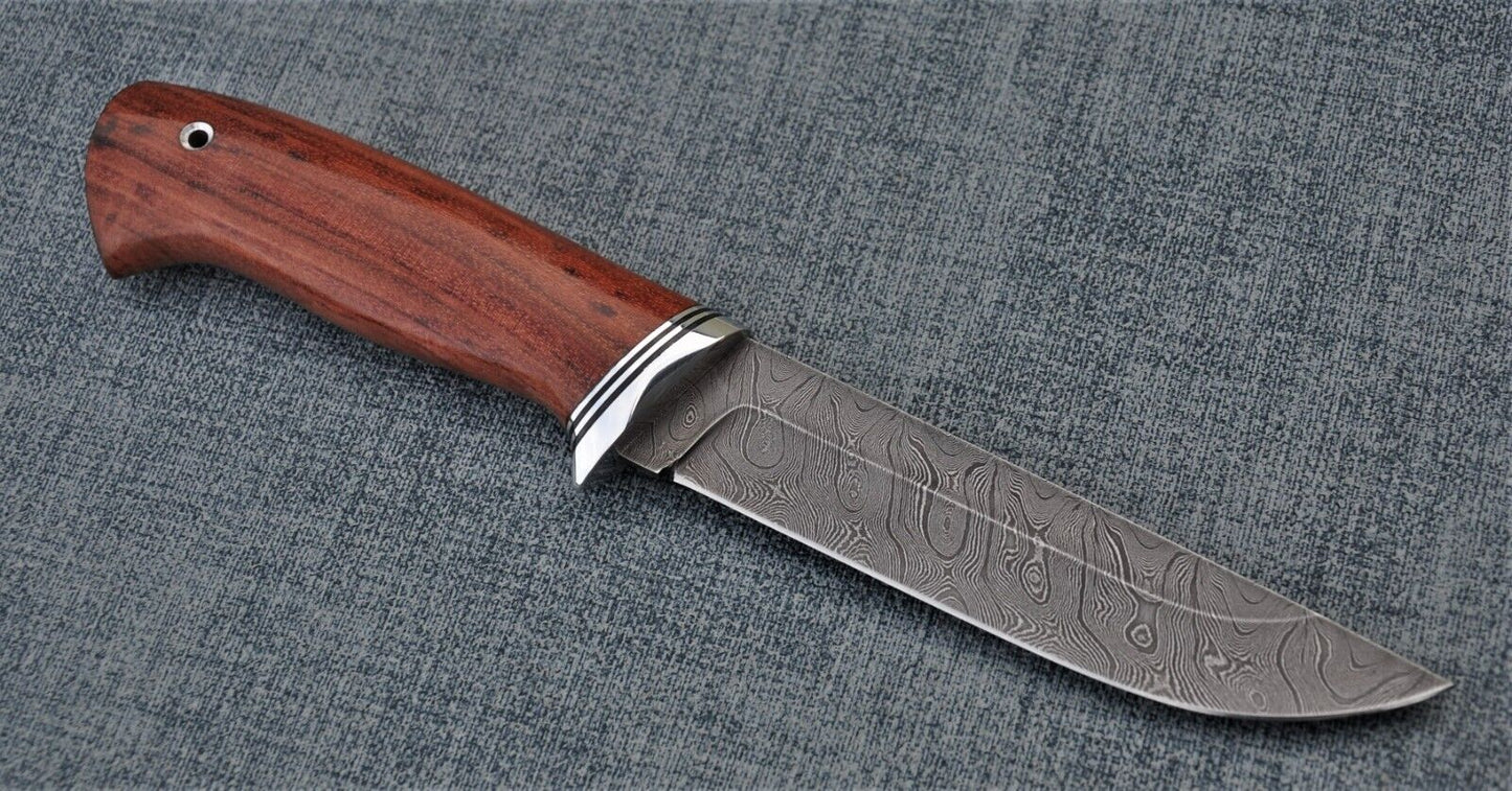 Damast Damaszener Stahl OutdoorMesser Nazarov Knives Handarbeit HRC62 Косач