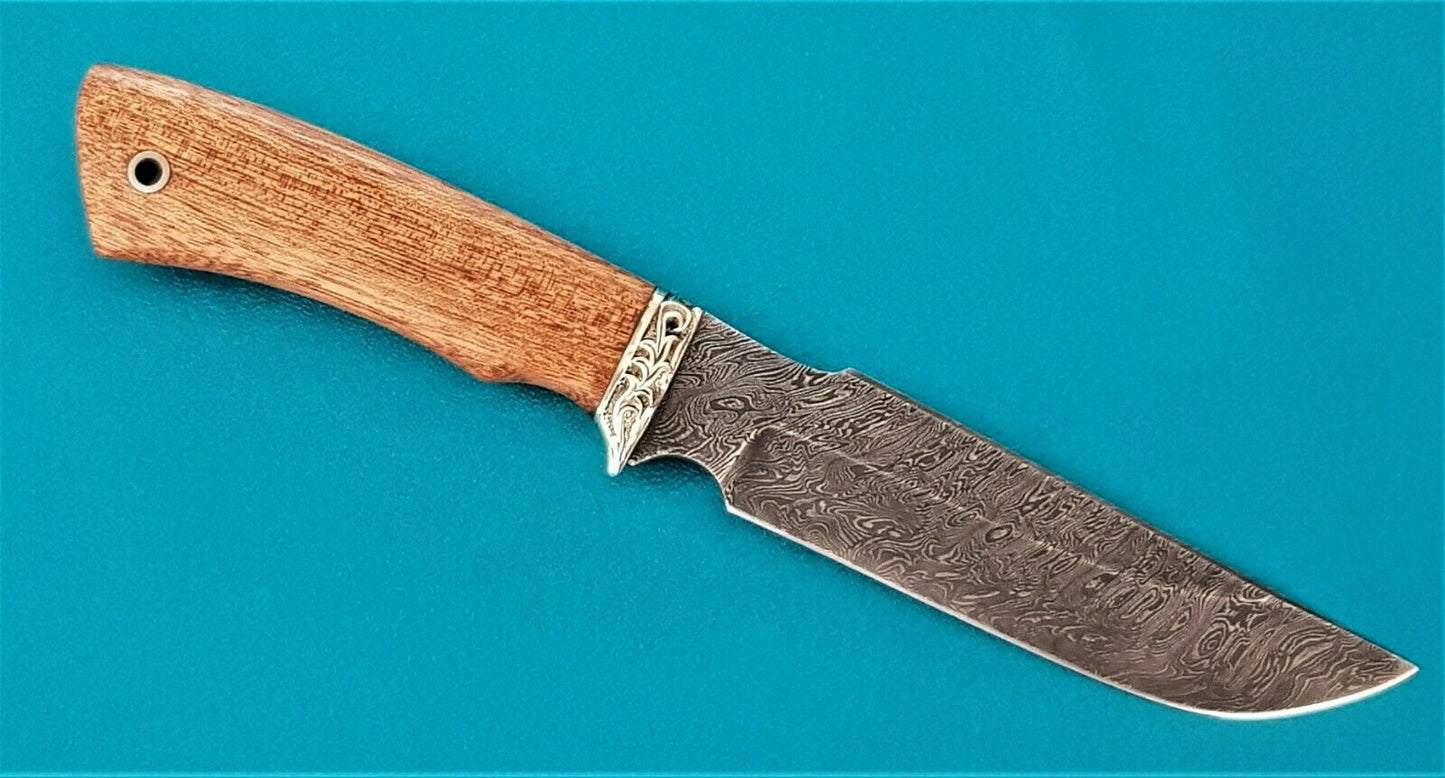 Damast Stahl Outdoor Jagd Messer HRC 62 Handarbeit A.Maruschin Russland Гарсон